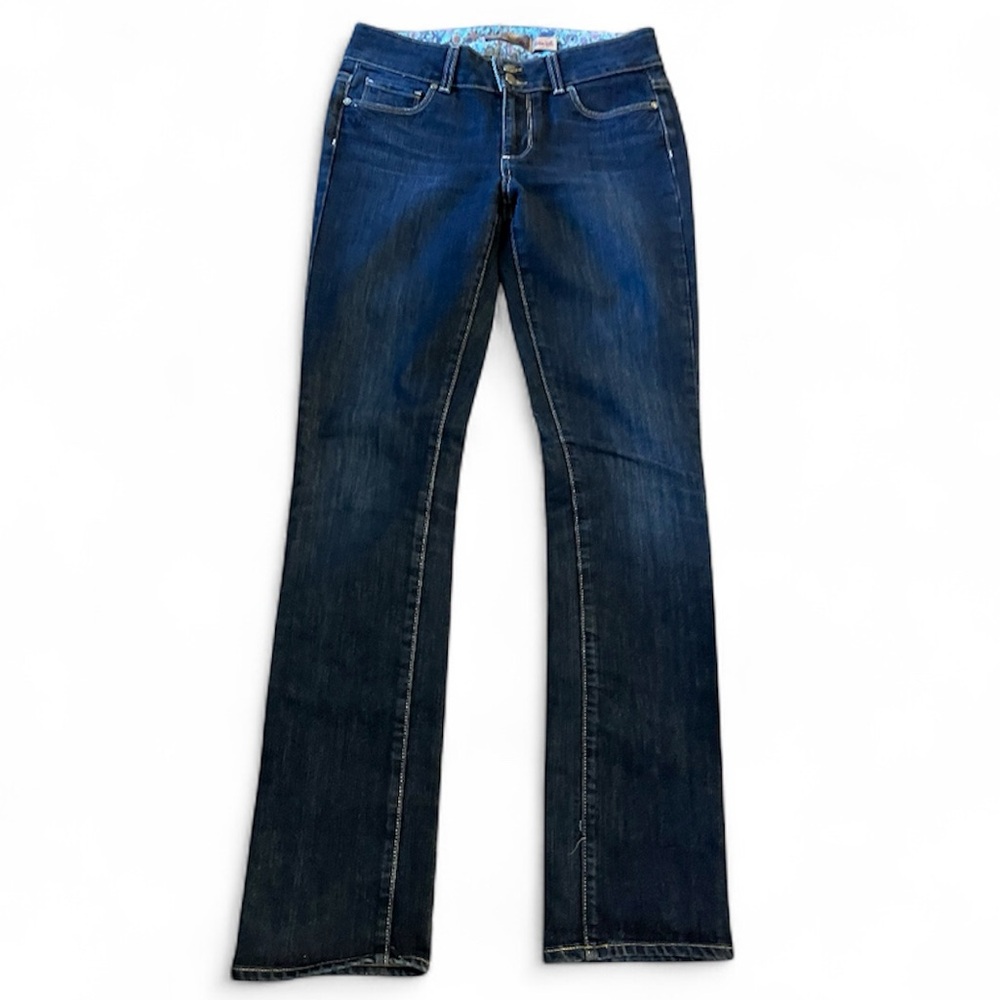 PAIGE Dark Blue Boot Cut Jeans